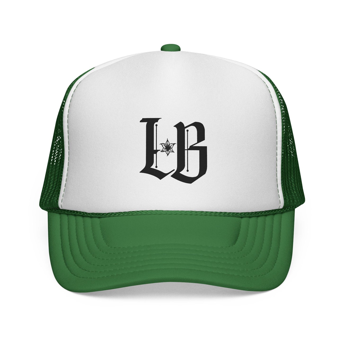 Lily Black Gothic Trucker Cap – Vintage Monogram Mesh Hat