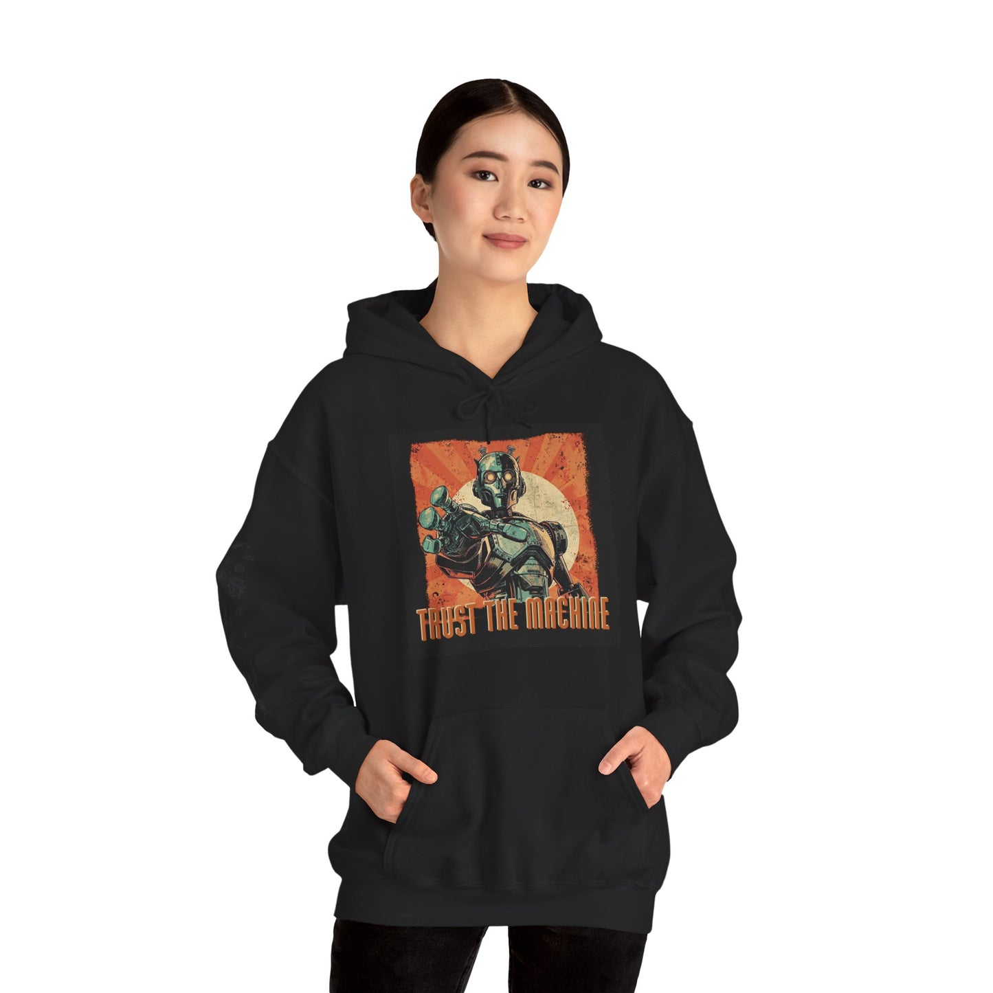 Trust the Machine Unisex Heavy Blend™ Hooded Sweatshirt